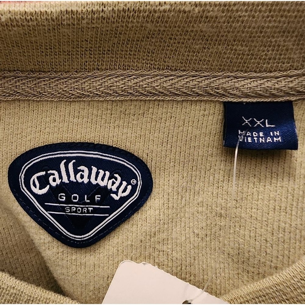 Callaway Golf Sport Men's XXL Crewneck Sweatshirt Green Cotton Blend NWT - Picture 3 of 7